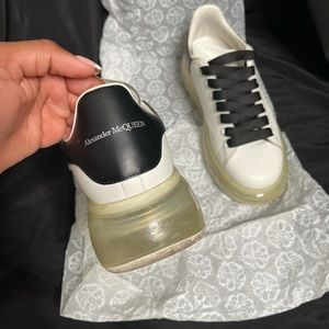 Alexander McQueens , Yes they are real .. Colors black White & clear